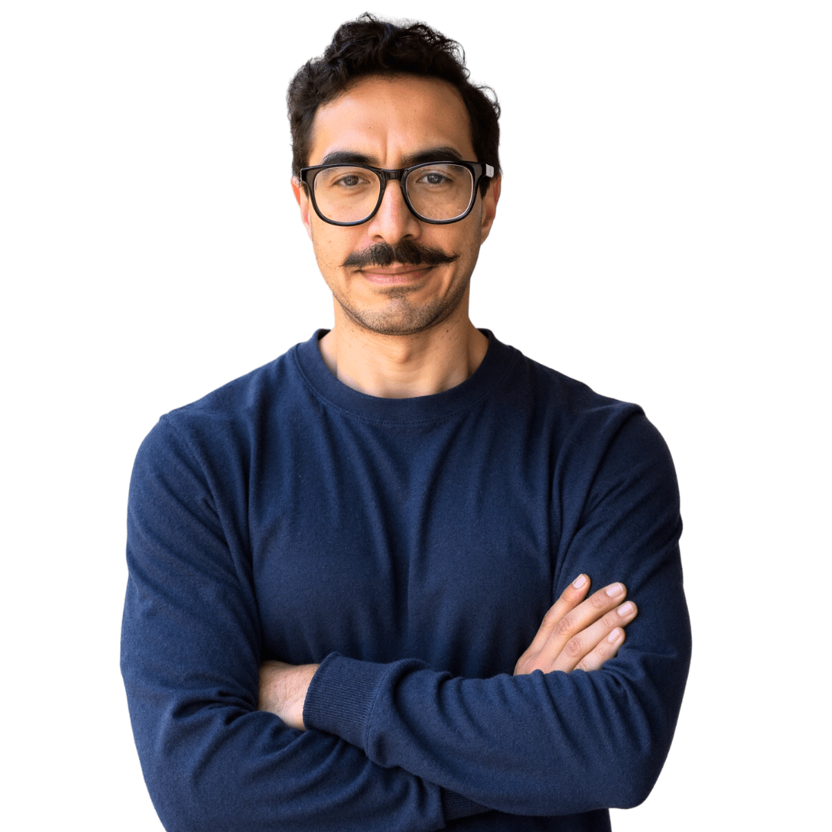 geo and seo manager ryan tronier with arms folded